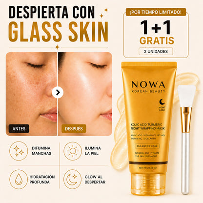 NOWA™| Mascarilla Nocturna para una Piel Glow y Luminosa