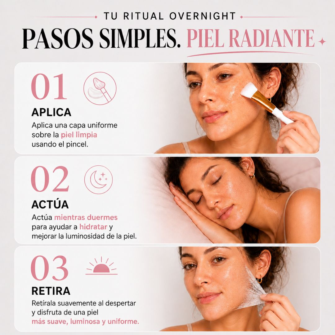 Hoygi™| Mascarilla de Noche con Colágeno & Ácido Kójico