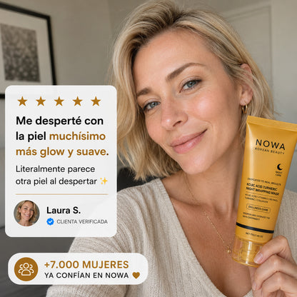 NOWA™| Mascarilla Nocturna para una Piel Glow y Luminosa