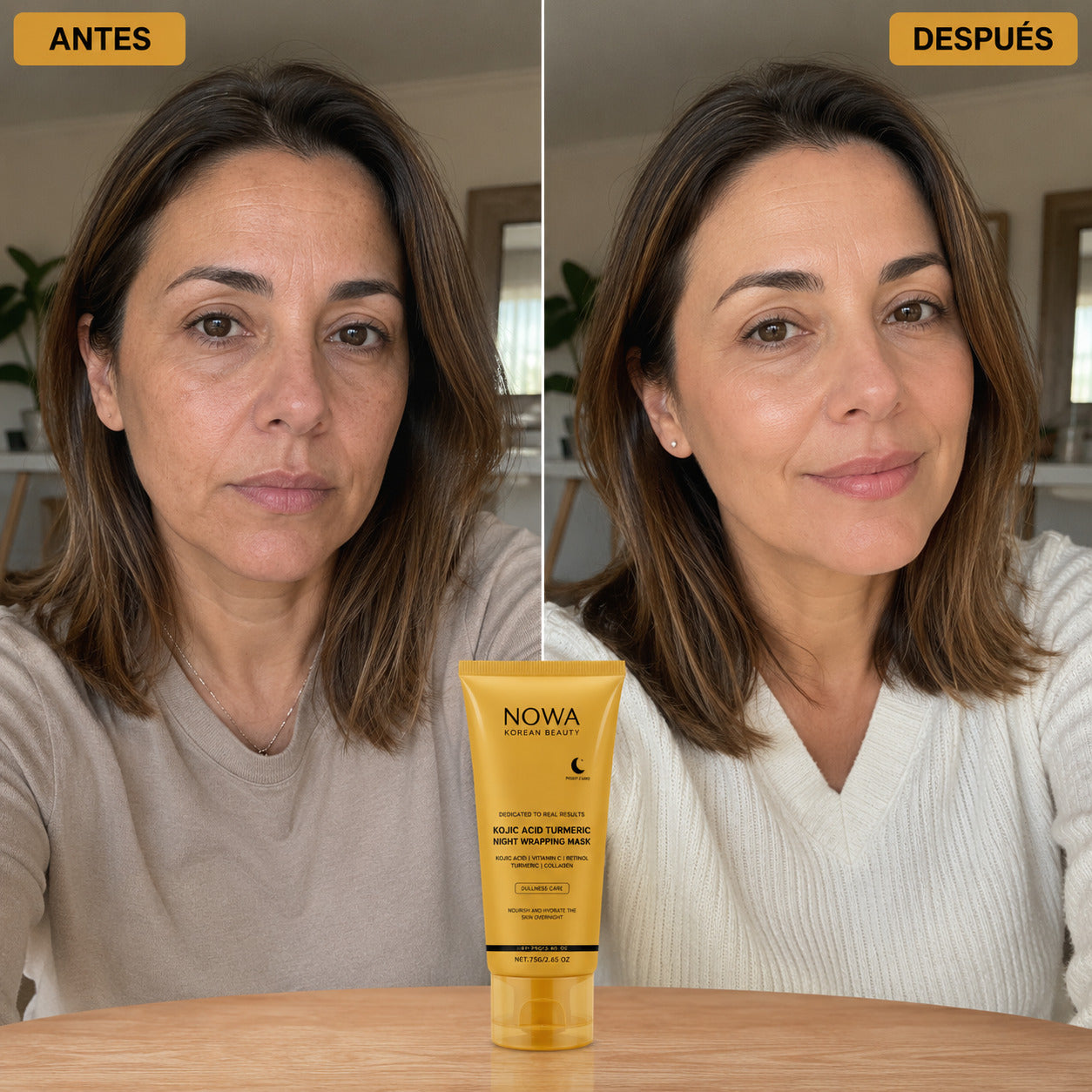 NOWA™| Mascarilla Nocturna para una Piel Glow y Luminosa
