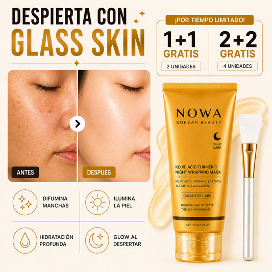 NOWA™| Mascarilla Overnight para una Piel Glow y Luminosa