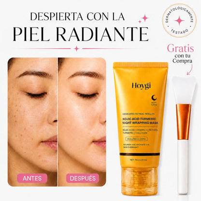 Hoygi™| Mascarilla de Noche con Colágeno & Ácido Kójico