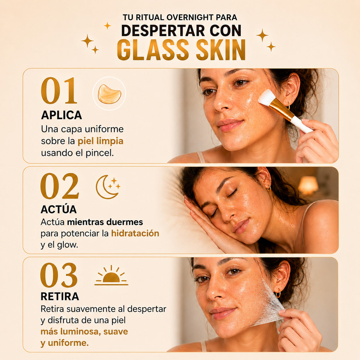 NOWA™| Mascarilla Nocturna para una Piel Glow y Luminosa
